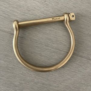 Miansai Gold Plated Screw Cuff Bracelet